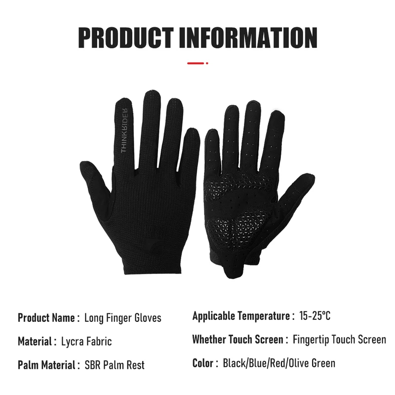 Long Finger Cycling Gloves