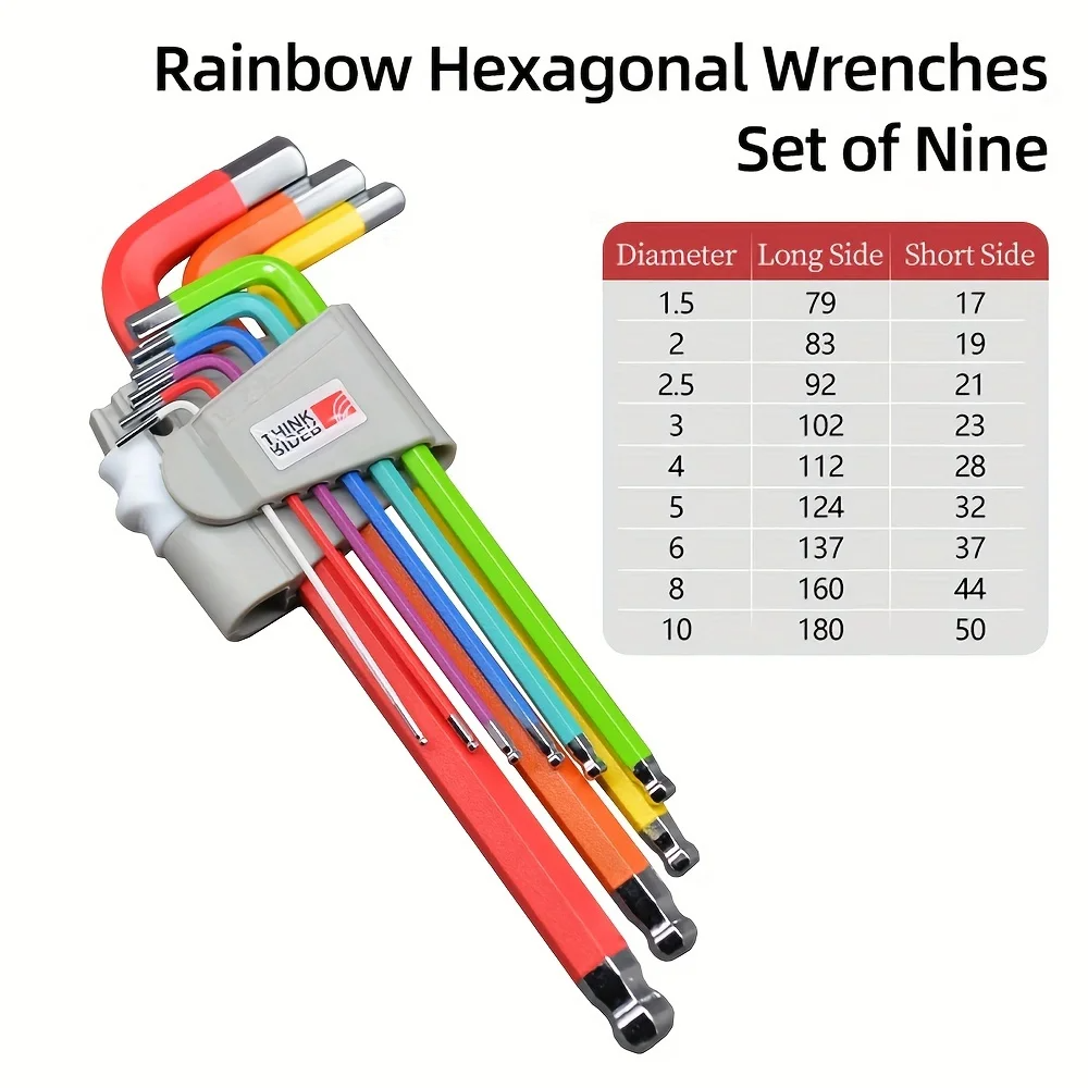 L-Hex Wrench Set 9 Pieces